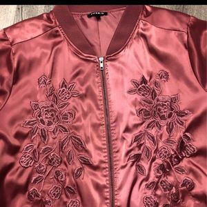 Torrid Size 4 Pink Satin Bomber